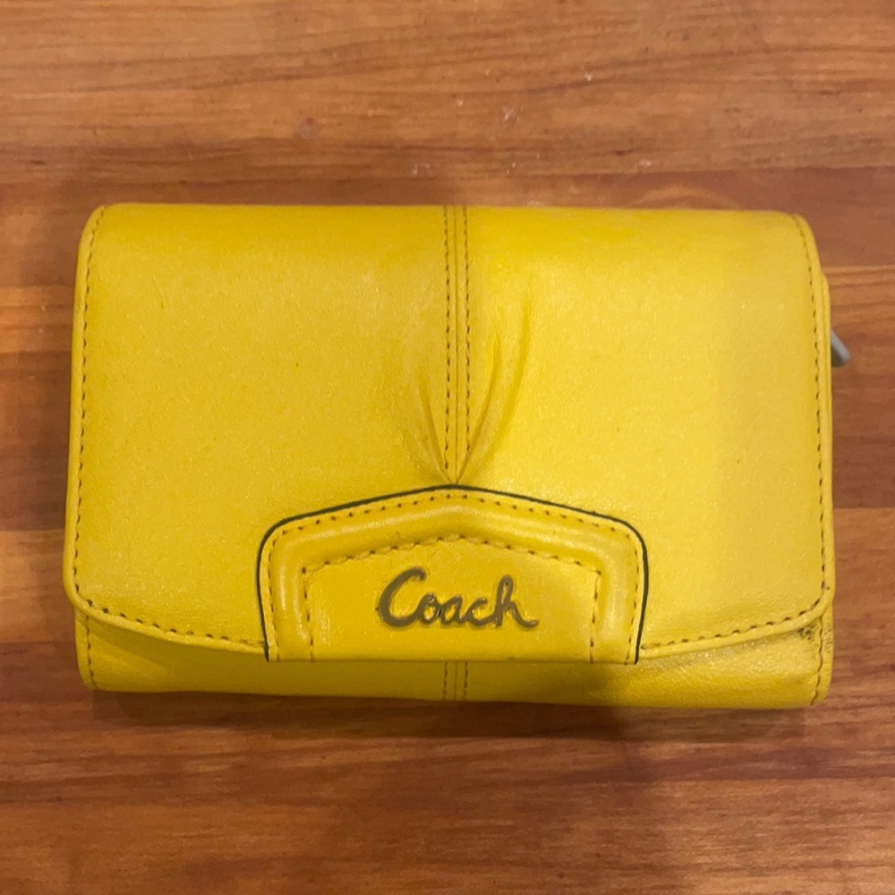 Coach trifold wallet